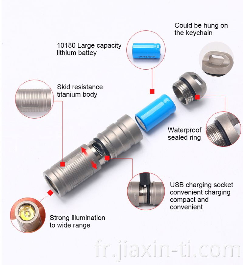 titanium flashlight 